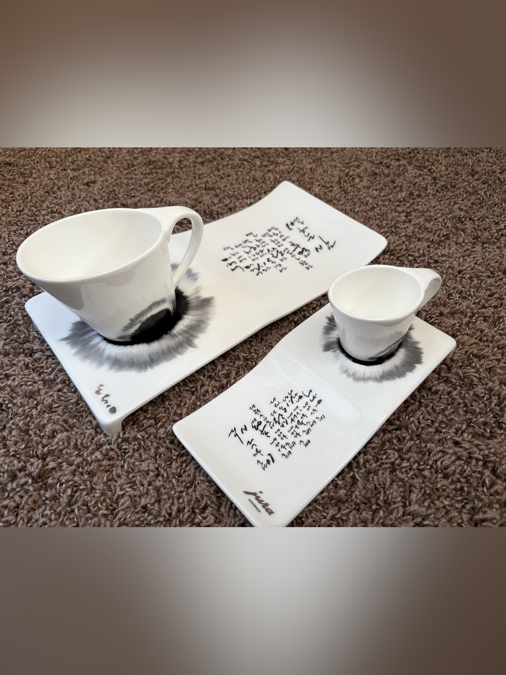 Vintage Lie Sang Bong Paris Korean Dessert Set Trays